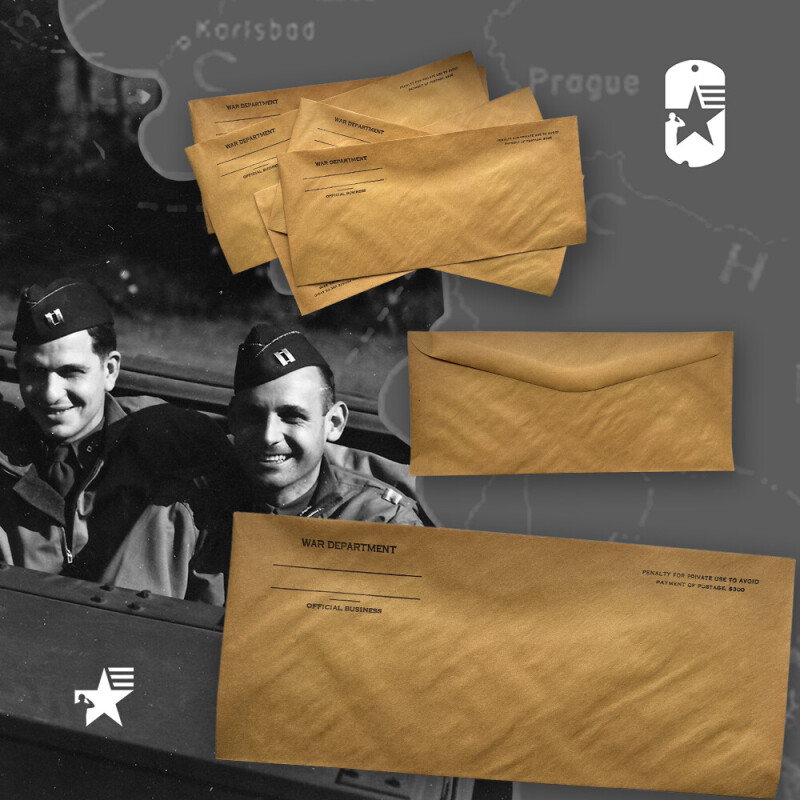 Originální dopisní obálka WAR DEPARTMENT WWII